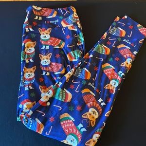 Corgi Christmas New Buttery Soft Boutique Leggings.